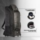 SG KLR Wheelie Duffle Cricket Kit Bag, L, Black