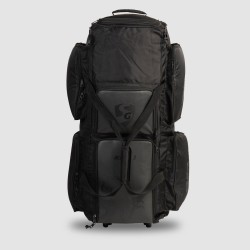 SG KLR Wheelie Trunk Cricket Kit Bag, L, Black
