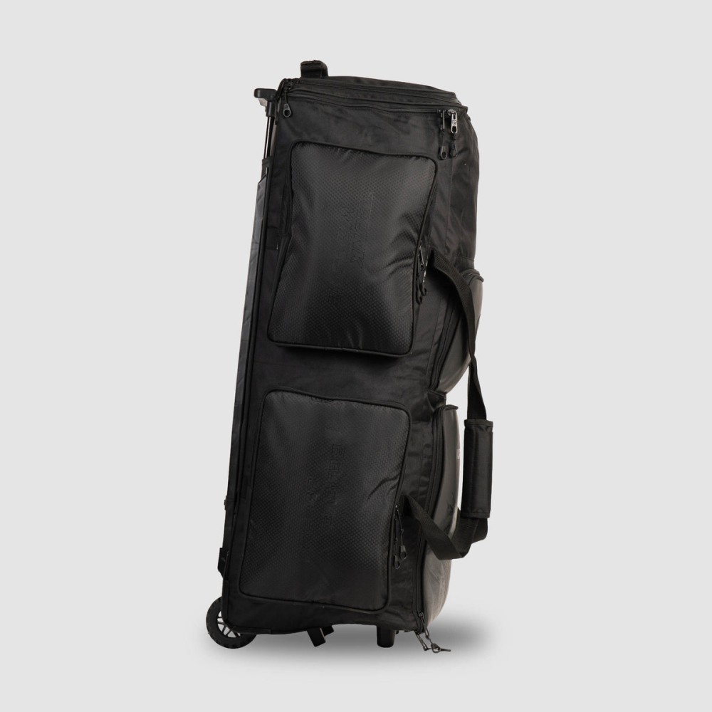 SG KLR Wheelie Trunk Cricket Kit Bag, L, Black
