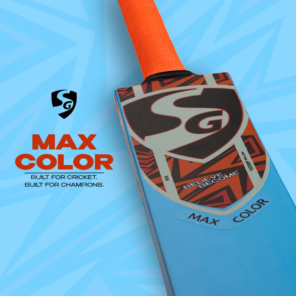 SG Maxcolor Kashmir Willow Cricket Bat, SH SG Maxcolor Kashmir Willow Cricket Bat, SH