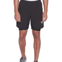 SG Men's Black Shorts, Fitness & Training, Jogging, Regular & Fashion Wear, S