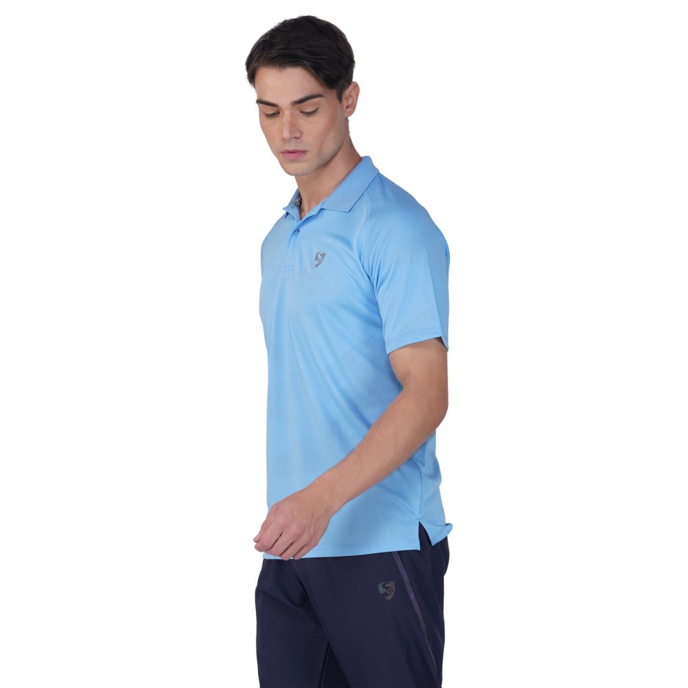 SG Men's & Boy's Polo T-Shirt, Regular & Fashion Wear, S, Light Sky