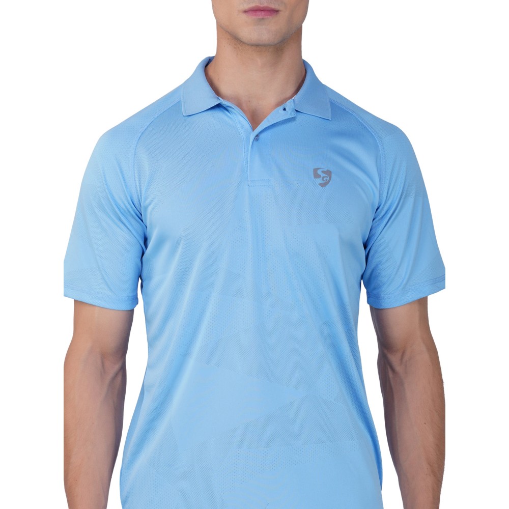 SG Men's & Boy's Polo T-Shirt, Regular & Fashion Wear, S, Light Sky