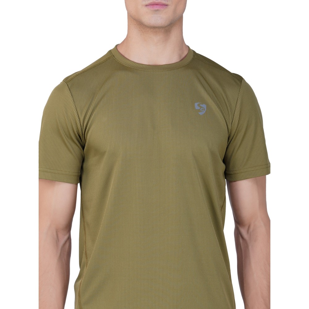 SG Men's & Boy's Round Neck T-Shirt, S, Olive