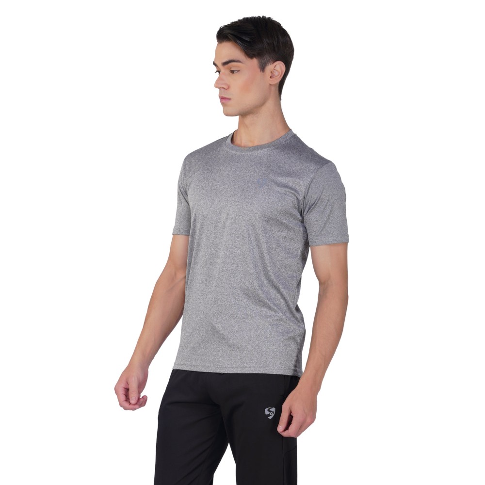 SG Men's & Boy's Round Neck T-Shirt, S, Dusty Grey
