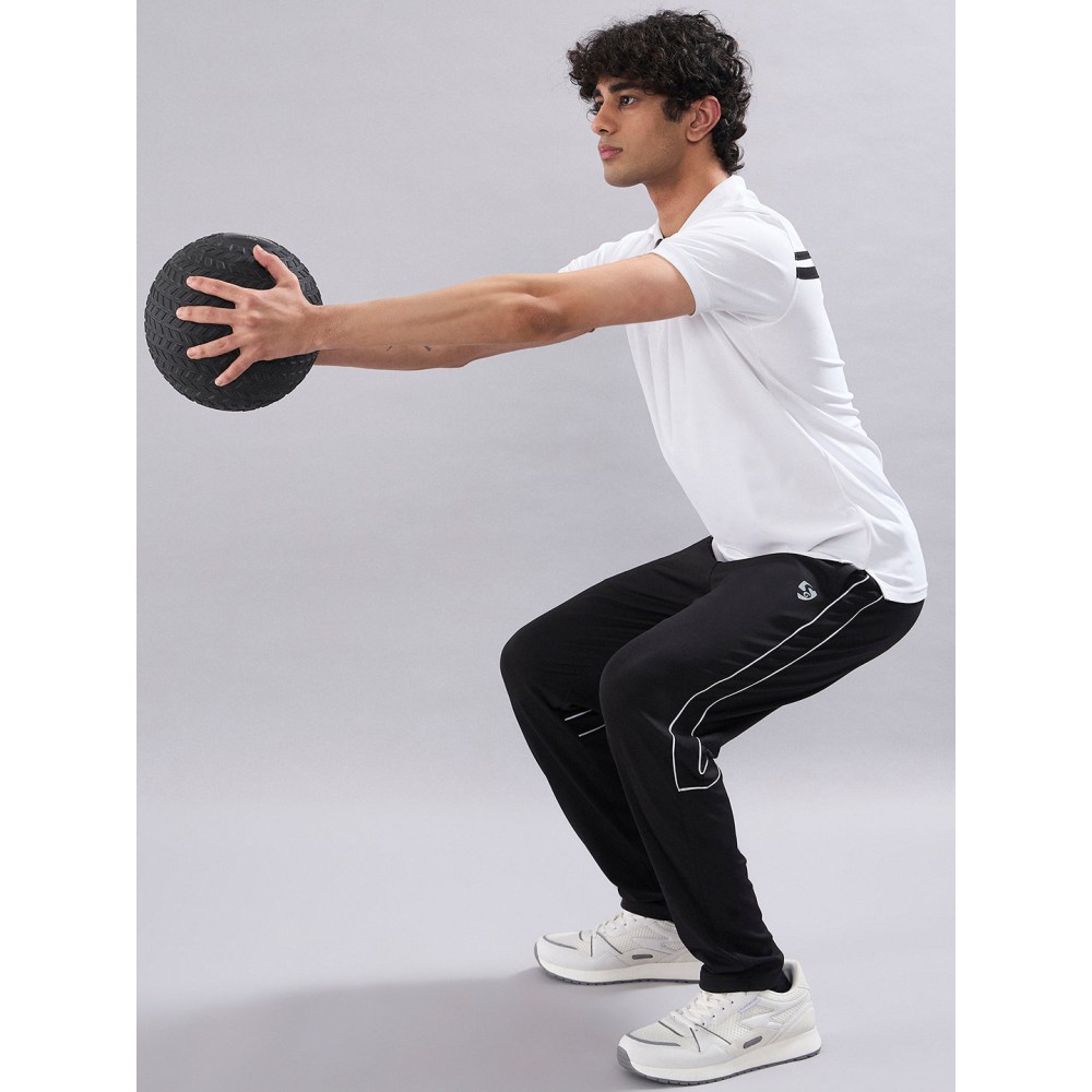 SG Men's Polo T-Shirt, S, White/black