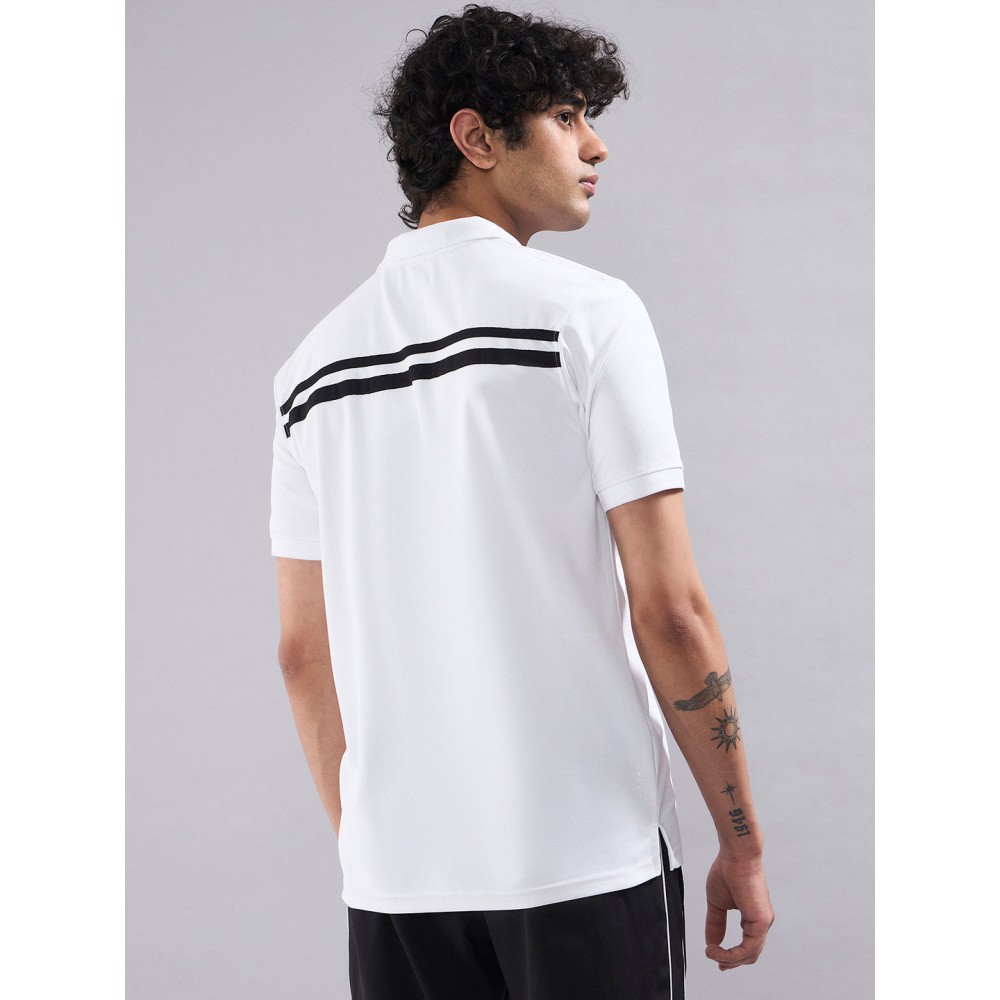 SG Men's Polo T-Shirt, S, White/black
