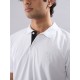 SG Men's Polo T-Shirt, S, White/black