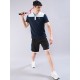 SG Men's Polo T-Shirt Navy/ White, S, Navy/ White