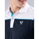 SG Men's Polo T-Shirt Navy/ White, S, Navy/ White