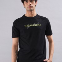 SG Men's T-Shirt Black, S, Jet Black