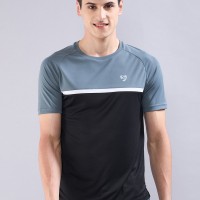 SG Men's T-Shirt, S, Black/Grey