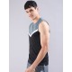 SG Men's T-Vest, S, Black/Grey