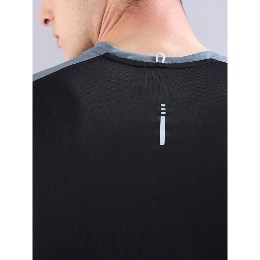 SG Men's T-Vest, S, Black/Grey