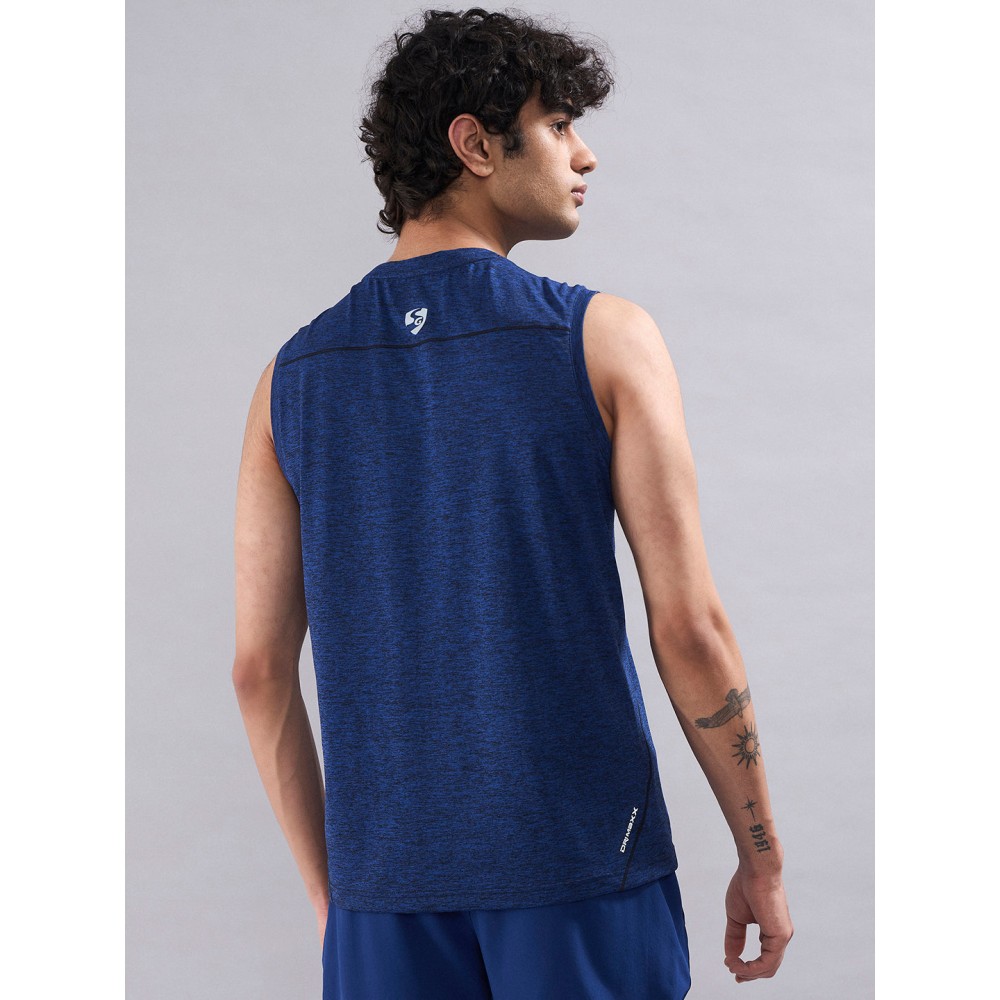 SG Men's T-Vest Melange Blue, S, Melange Blue SG Men's T-Vest Melange Blue, S, Melange Blue