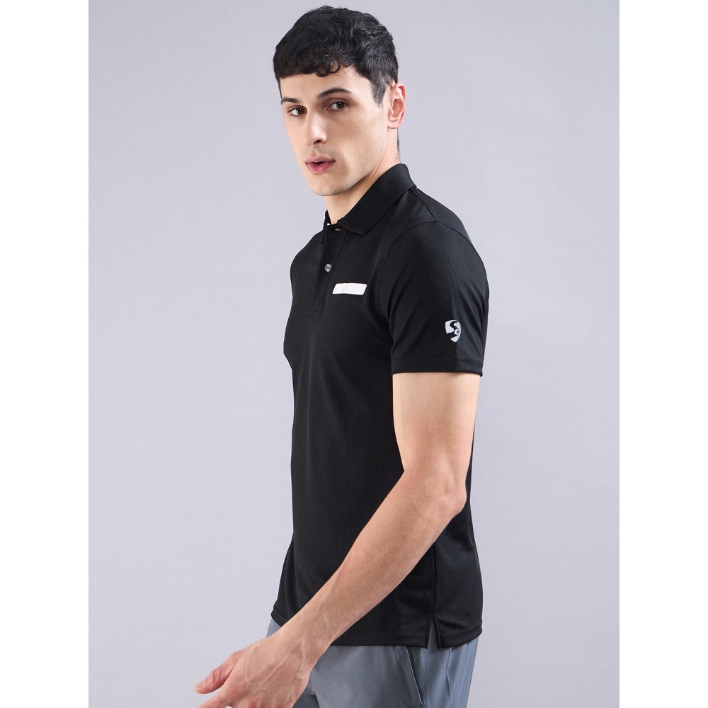 SG Men's Polo T-Shirt, S, Black