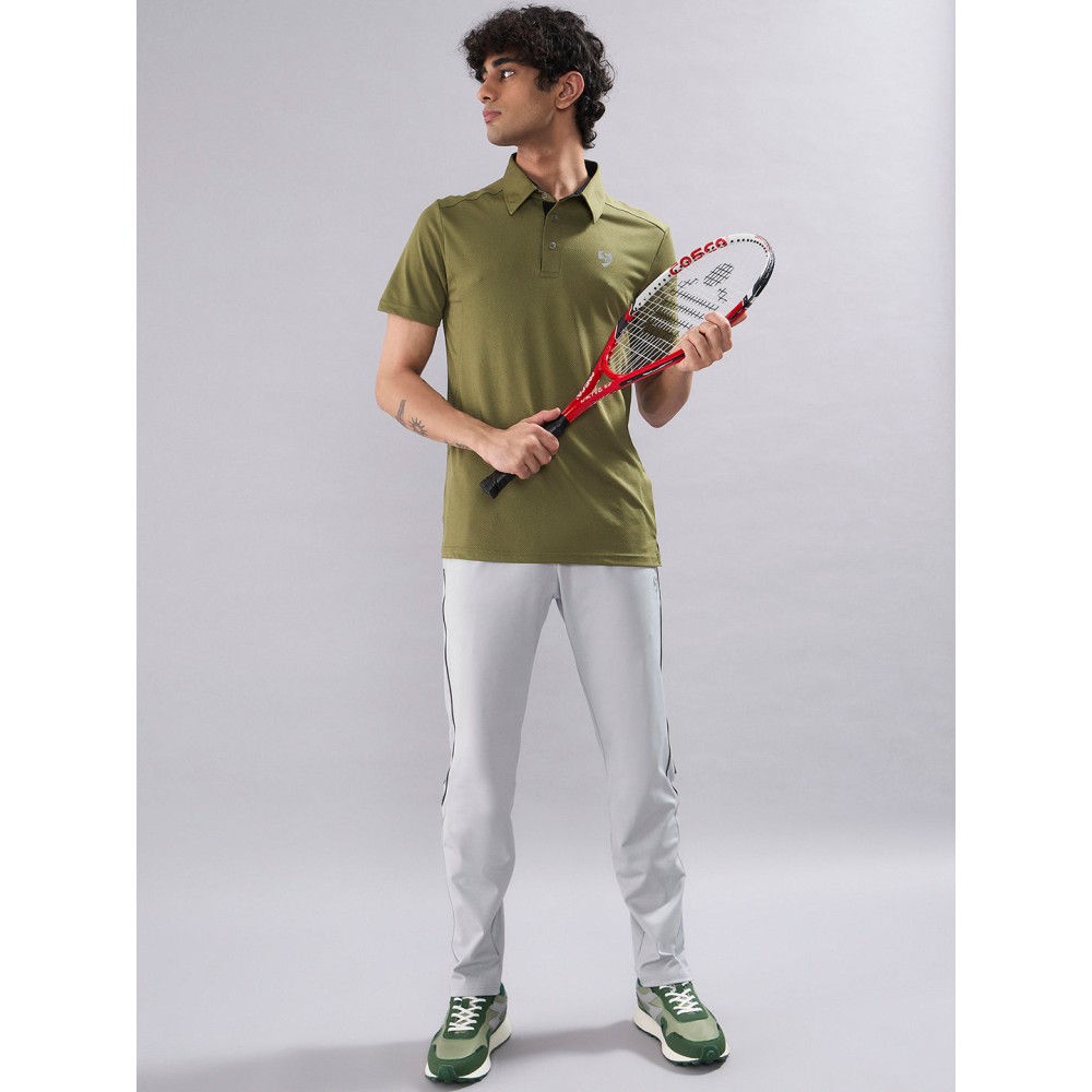 SG Men's Polo T-Shirt, S, Olive SG Men's Polo T-Shirt, S, Olive