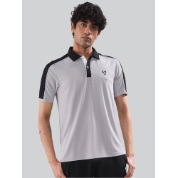 SG Men's Polo T-Shirt Ash/ Black