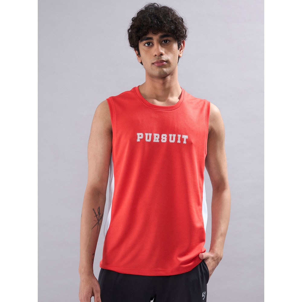 SG Men's T-Vest, S, Ferrari Red