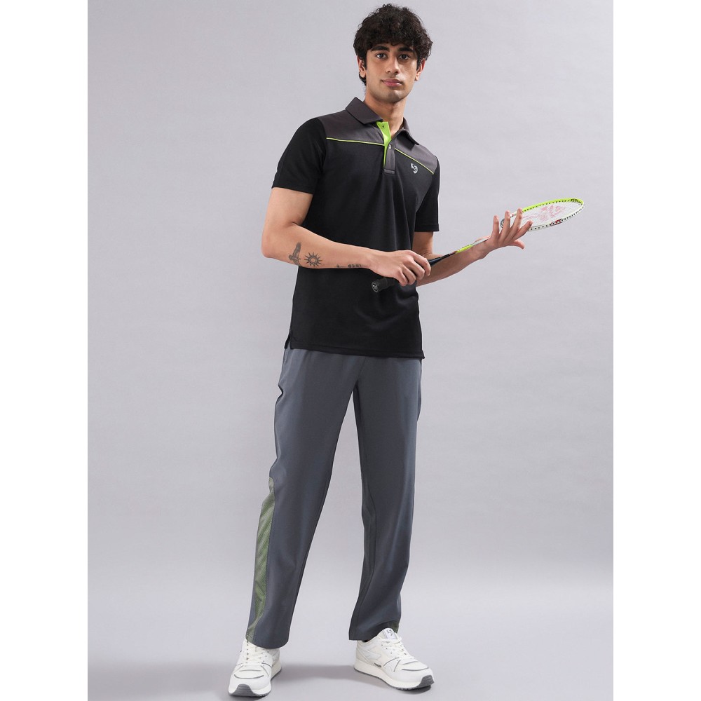 SG Men's Polo T-Shirt Black/ Graphite, S, Black/ Graphite
