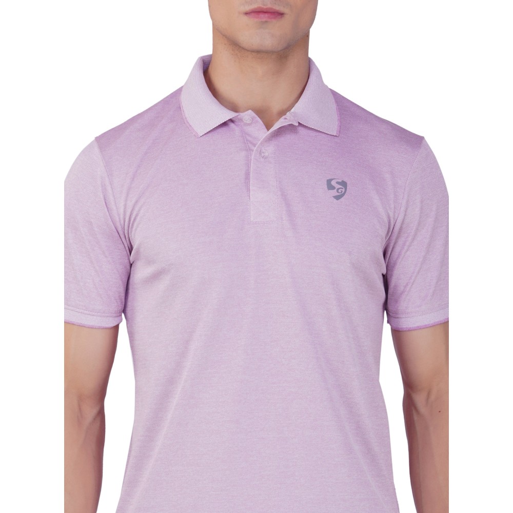 SG Men's Polo T-Shirt, Fitness & Training, Jogging, Regular & Fashion Wear, S, Peach