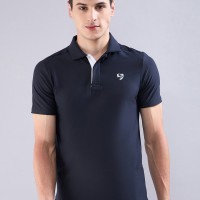 SG Men's Polo T-Shirt Navy Blue, S, Navy Blue