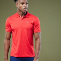 SG Men's Red Polo T-Shirt, Fitness & Training, Jogging, Regular & Fashion Wear, S, Red