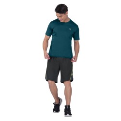 SG Men's Round Neck Blue T-Shirt, Fitness & Training, Jogging, Regular & Fashion Wear