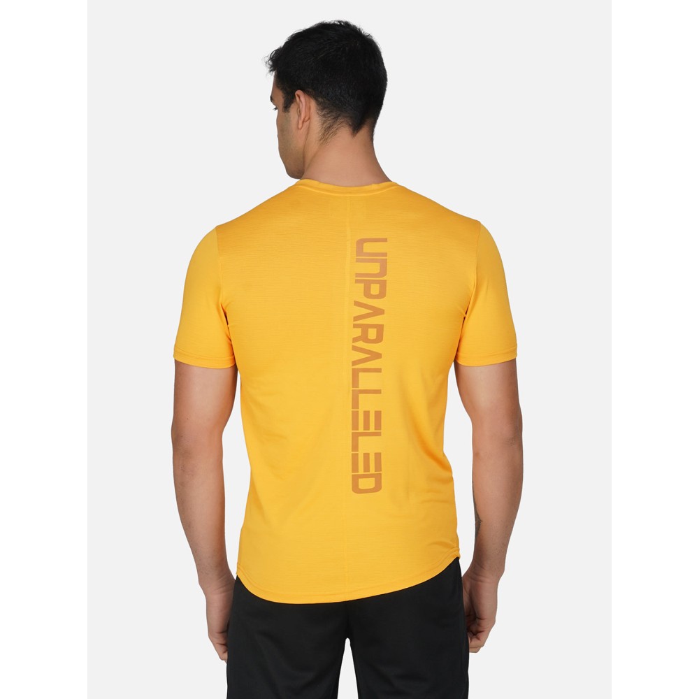 SG Round Neck Regular Comfort Fit T-Shirt For Mens & Boys, Sunshine Yellow Royal Blue, Fitness & Training, Jogging, Gym Wear & Fashion Wear, S, sunshine yellow