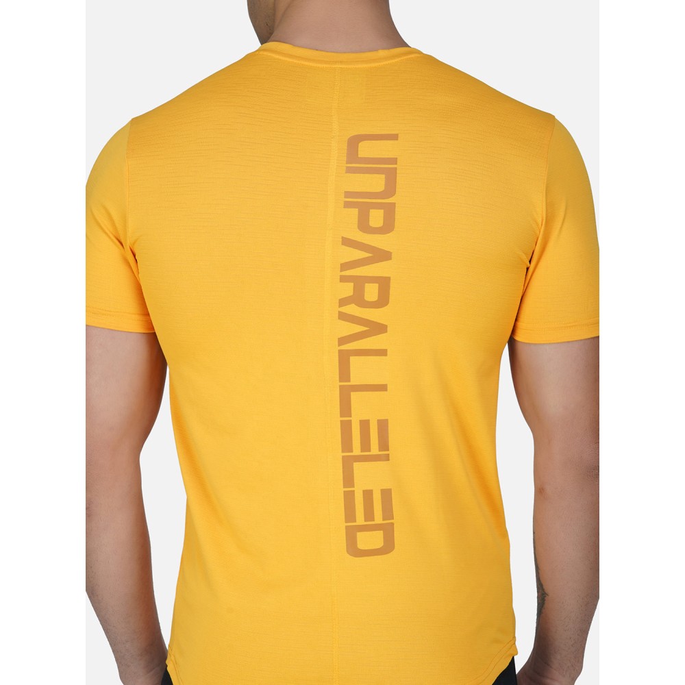 SG Round Neck Regular Comfort Fit T-Shirt For Mens & Boys, Sunshine Yellow Royal Blue, Fitness & Training, Jogging, Gym Wear & Fashion Wear, S, sunshine yellow