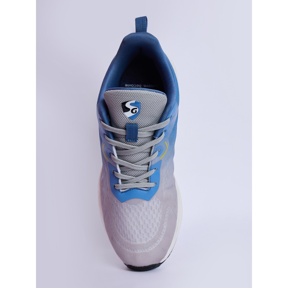 SG NEBULA Running Sports Shoes Men and Boys - Light Grey/Blue, 6, Light Grey/Blue