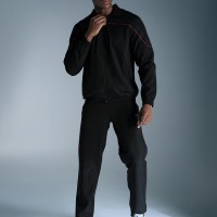 SG NS Lycra H4MTS7070 Track Suit For Men And Boys, S, Black