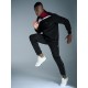 SG NS Lycra Track Suit For Men And Boys, S, Black/Maroon