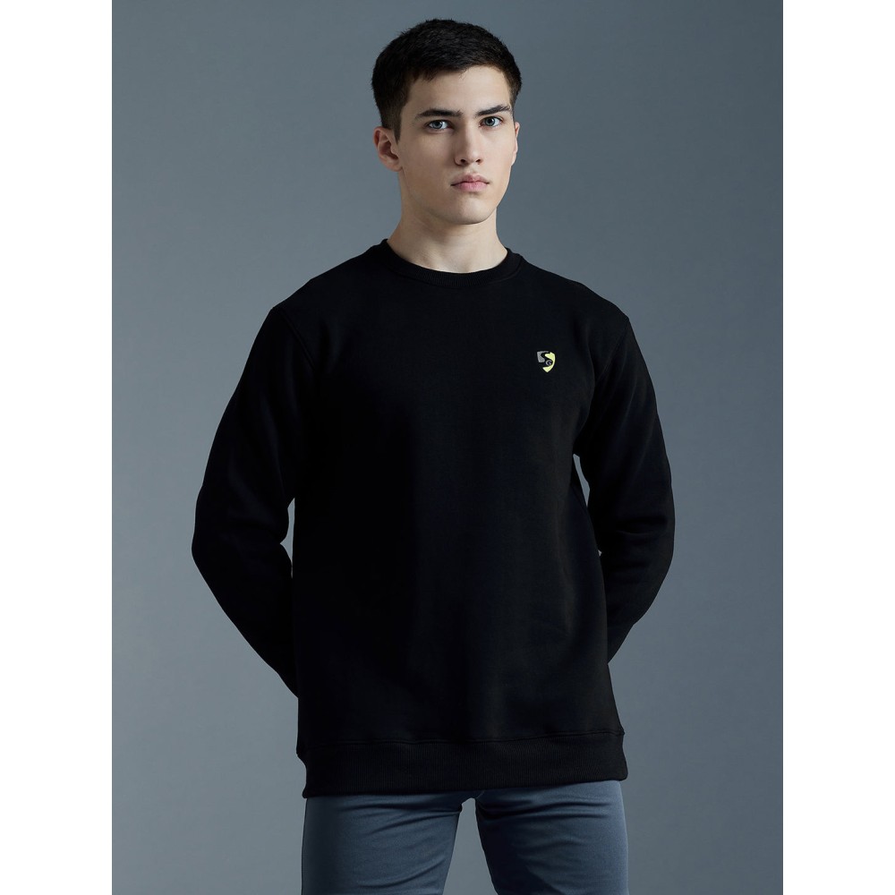SG PC Fleece COR Sweatshirt For Men And Boys, S, Black SG PC Fleece COR Sweatshirt For Men And Boys, S, Black