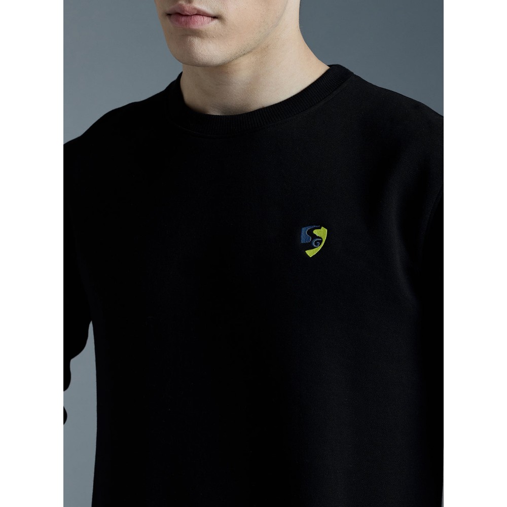 SG PC Fleece COR Sweatshirt For Men And Boys, S, Black SG PC Fleece COR Sweatshirt For Men And Boys, S, Black