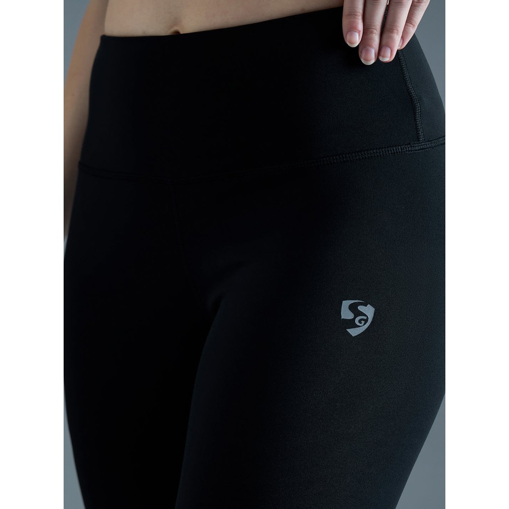 SG Poly Spandex H3 Legging For Women And Girls, S, Black SG Poly Spandex H3 Legging For Women And Girls, S, Black