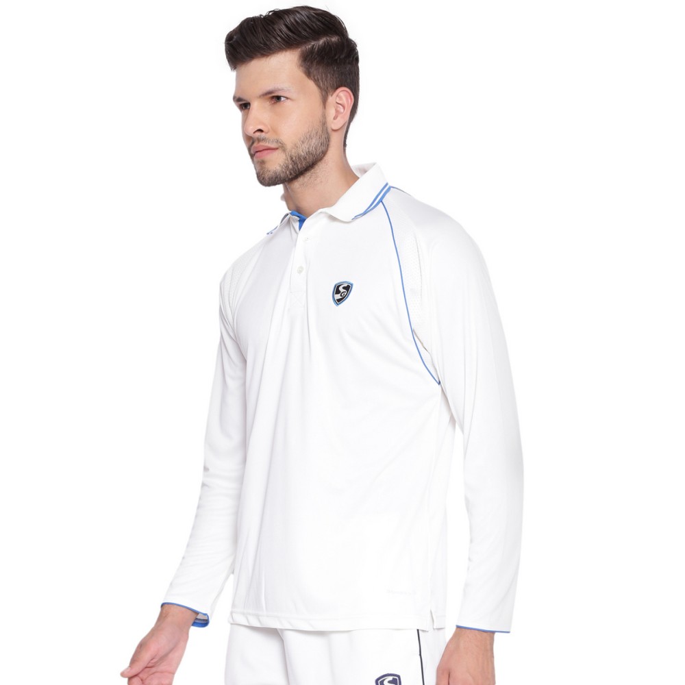 SG Premium 2 0 Full Sleeve Shirt Cricket Whites, S SG Premium 2 0 Full Sleeve Shirt Cricket Whites, S