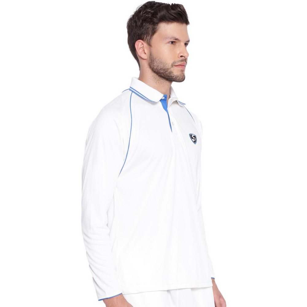SG Premium 2 0 Full Sleeve Shirt Cricket Whites, S SG Premium 2 0 Full Sleeve Shirt Cricket Whites, S