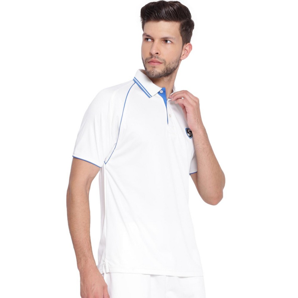 SG Premium 2 0 Half Sleeve Shirt Cricket Whites, S SG Premium 2 0 Half Sleeve Shirt Cricket Whites, S