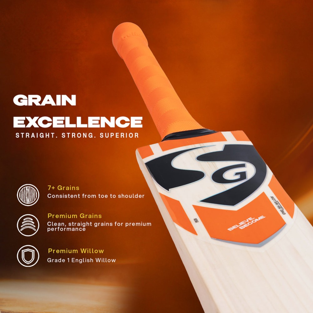 SG RJ8 R Jadeja English Willow Cricket bat, SH