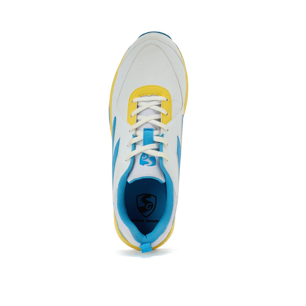 SG SAVAGE MAX SPIKES White/Yellow/Sky Blue, White/Yellow/Sky Blue, 6