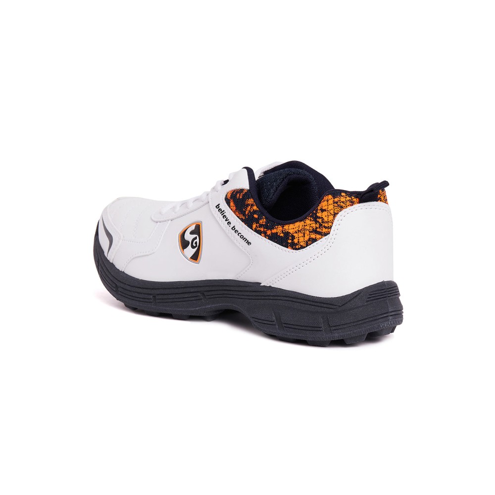SG Savage Stud Shoe: Dynamic Navy Blue & Vibrant Orange Cricket Footwear, Uk-2 SG Savage Stud Shoe: Dynamic Navy Blue & Vibrant Orange Cricket Footwear, Uk-2