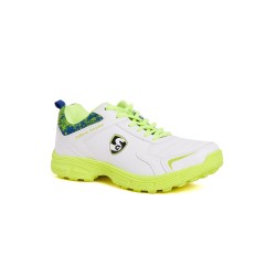 SG Savage Stud Shoe: Dynamic Royal Blue & Lime Cricket Footwear