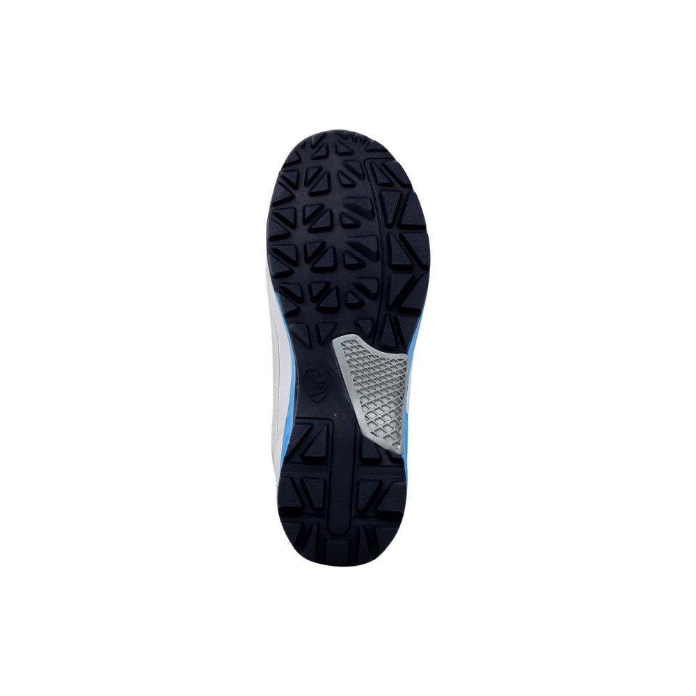 SG SCORER 6.0 Cricket Shoe Design for Performance on the Field - White/Aqua/Black, Uk-4
