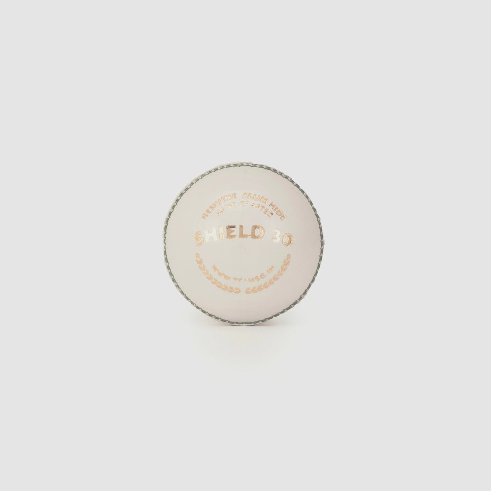 SG Shield 30 White Cricket Leather Ball
