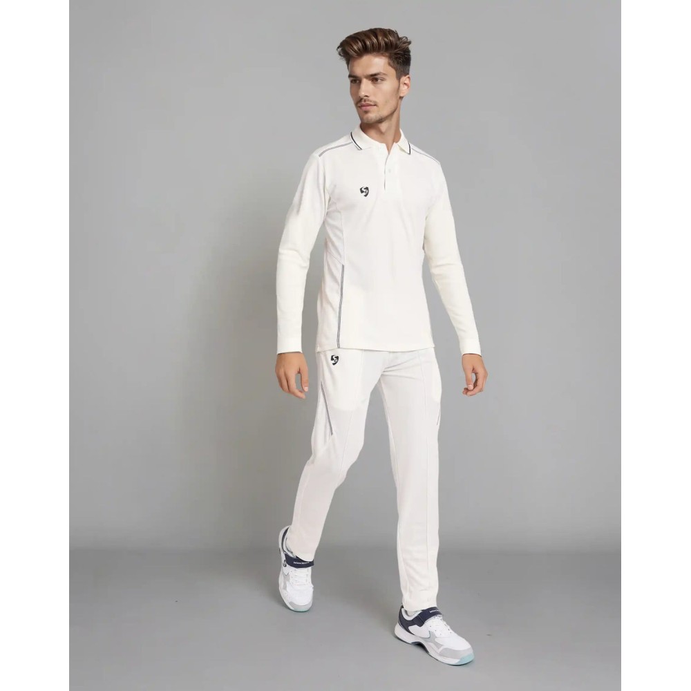 SG Shield Full Sleeve Combo Cricket Whites, S SG Shield Full Sleeve Combo Cricket Whites, S