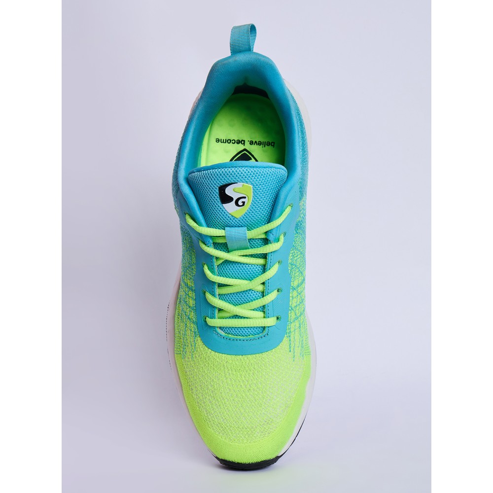 SG SPECTRUM Running Sports Shoes Men and Boys - Sea/Green/Lime, 6, Sea / Green / Lime