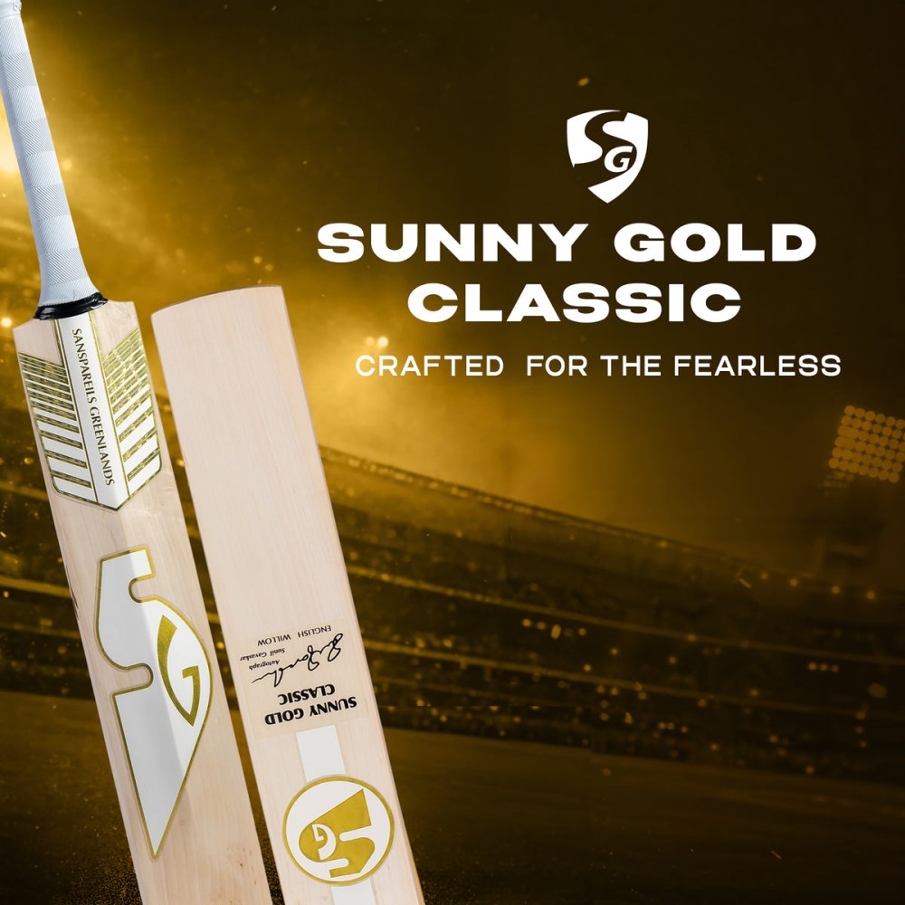 SG Sunny Gold Classic English Willow Cricket Bat, SH SG Sunny Gold Classic English Willow Cricket Bat, SH