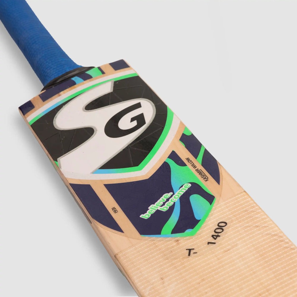 SG T-1400 Kashmir Willow Scoop Bat for Tennis Cricket Ball, SH SG T-1400 Kashmir Willow Scoop Bat for Tennis Cricket Ball, SH