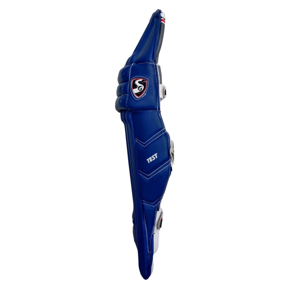 SG Test Cricket Batting Legguard (Blue), Adult, Right
